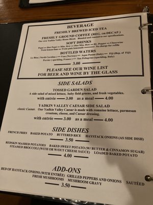 Menu photo 5 Yadkin Valley Steakhouse Albemarle, NC Menu photo 5 Yadkin Valley Steakhouse Albemarle, NC