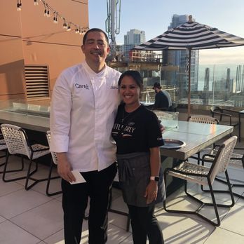 The Rooftop - Chef Phil Hoffer and our awesome server Jhezzie - Bars Near Me - San Diego, California The Rooftop - Chef Phil Hoffer and our awesome server Jhezzie - Bars Near Me - San Diego, California