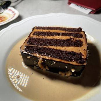 Carbone Vino - Hazelnut chocolate cake - Italian Near Me - Dallas, Texas Carbone Vino - Hazelnut chocolate cake - Italian Near Me - Dallas, Texas