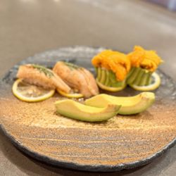 Sashimi - Halibut & Uni ... yum