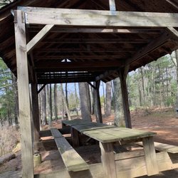 Picnic pavilions.