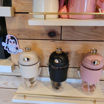 Simpletea - a display of various items in a store - Bubble Tea Near Me - San Jose, California
