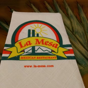 La Mesa Mexican Restaurant - A happy napkin - Mexican Near Me - Omaha, Nebraska