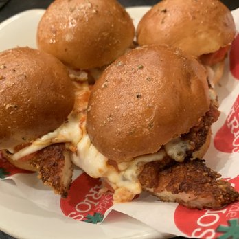 East Side Mario's - Chicken Parmesan Sliders - Italian Near Me - Cranbrook, British Columbia East Side Mario's - Chicken Parmesan Sliders - Italian Near Me - Cranbrook, British Columbia