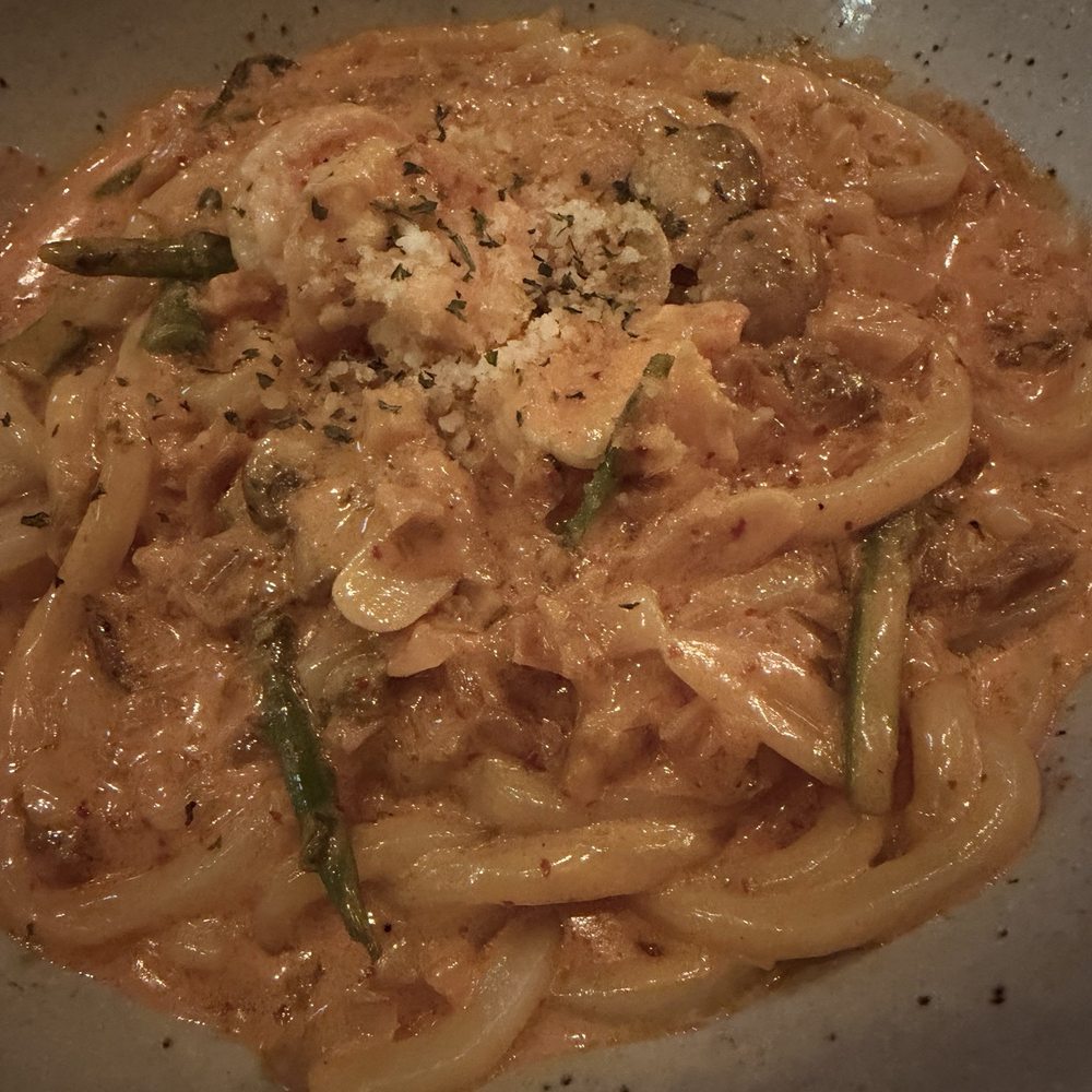 Izakaya MEW - Kimchi Cream Udon - Tapas Bars Near Me - New York, New York Izakaya MEW - Kimchi Cream Udon - Tapas Bars Near Me - New York, New York
