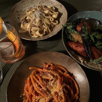 Feast and Floret - Pasta dishes with a side of roasted carrots - Italian Near Me - Hudson, New York