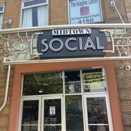 Exterior outside entrance of Midtown Social - Detroit, Michigan Exterior outside entrance of Midtown Social - Detroit, Michigan