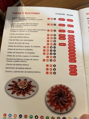 Menu photo 5 Jamones Julian Becerro Madrid, M