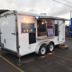 Burgers, Brats, Fries And Tots - Posted up at the Beer Station in Junction City.