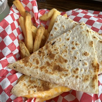 Frying Pan - Kids quesadilla and Fries - Seafood Near Me - Southport, North Carolina