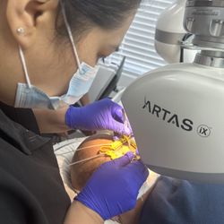 Extraction from the donor site by ARTAS