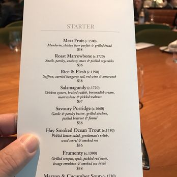 Dinner by Heston Blumenthal - Australian Near Me - Southbank, VIC