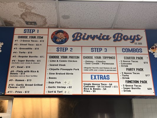 Menu photo 1 Birria Boys Elk Grove, CA