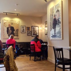 Caffè Nero - They could've crammed this space with more tables, but they didn't (cos they love us). Big enough for easy pushchair navigation.