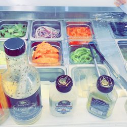 Orion Fuels - Their veggie options/toppings and different sauces