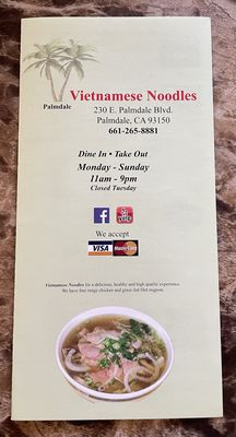 Menu photo 6 Vietnamese Noodles Palmdale, CA Menu photo 6 Vietnamese Noodles Palmdale, CA