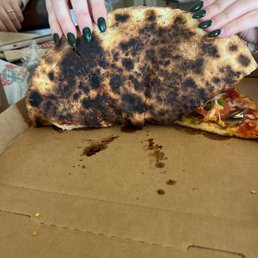 You burned the pizza too-