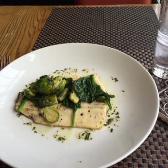 Vermilion - Pan roasted trout with Brussel sprouts subbed in for potatoes. Pure fresh deliciousness. - New American Near Me - Alexandria, Virginia Vermilion - Pan roasted trout with Brussel sprouts subbed in for potatoes. Pure fresh deliciousness. - New American Near Me - Alexandria, Virginia
