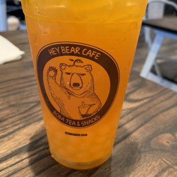 Hey Bear Cafe - Green tea with passion fruit popping. Lightly sweet - Bubble Tea Near Me - Knoxville, Tennessee Hey Bear Cafe - Green tea with passion fruit popping. Lightly sweet - Bubble Tea Near Me - Knoxville, Tennessee