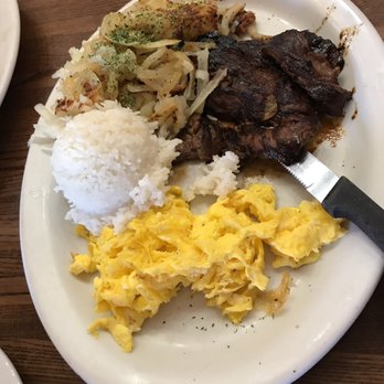 The Pantry - Teriyaki steak with has browns and rice and scrambled eggs - Breakfast & Brunch Near Me - San Mateo, California The Pantry - Teriyaki steak with has browns and rice and scrambled eggs - Breakfast & Brunch Near Me - San Mateo, California