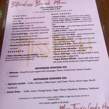 Miss Toya’s Creole House - Brunch Menu- All you Can Eat - Comfort Food Near Me - Silver Spring, Maryland Miss Toya’s Creole House - Brunch Menu- All you Can Eat - Comfort Food Near Me - Silver Spring, Maryland