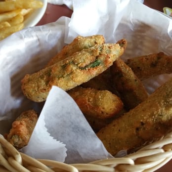 The SmokeStack Restaurant - Okra is fried whole and is scrumptious. - American Near Me - Thurber, Texas