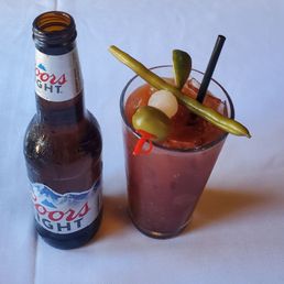 Beer and bloody Mary Beer and bloody Mary