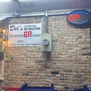 Del's Charcoal Burgers - Outside sign - Burgers Near Me - Richardson, Texas Del's Charcoal Burgers - Outside sign - Burgers Near Me - Richardson, Texas