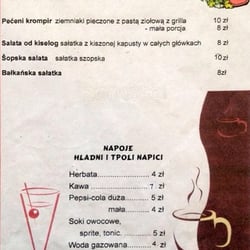 Sarajewo Grill&Bar - U Maksa - Menu
