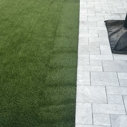 They decided to throw in this random strip of turf and tell us that the sun just hasn't been on this piece as long as the other pieces