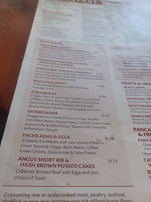 Menu photo 8 Claire's On Cedros Solana Beach, CA