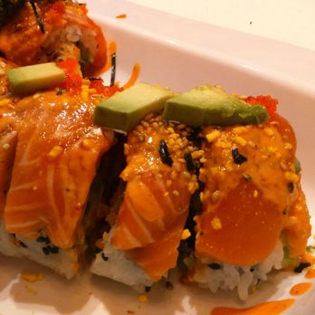 MINE Sushi - Orangeville roll. Spicy but you numb to it after - Japanese Near Me - Markham, Ontario MINE Sushi - Orangeville roll. Spicy but you numb to it after - Japanese Near Me - Markham, Ontario