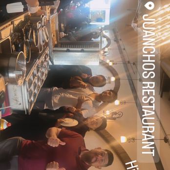 Juanchos Authentic Mexican Restaurant - The wonderful Señorita Carmen making her awesome tortillas  and friendly Happy customers - Mexican Near Me - Upland, California