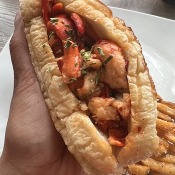 Pier 48 - Lobster Roll with truffle fries - Seafood Near Me - Indianapolis, Indiana