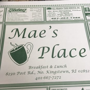 Mae's Place - Breakfast & Brunch Near Me - North Kingstown, Rhode Island Mae's Place - Breakfast & Brunch Near Me - North Kingstown, Rhode Island