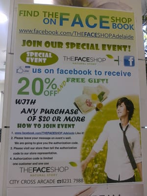 The Face Shop Closed City Cross Arcade Adelaide Adelaide