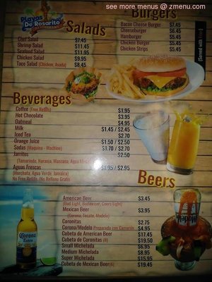 Menu photo 1 Playas De Rosarito Selma, CA