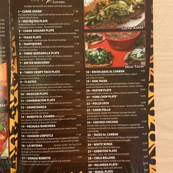 El Charro - Menu - Mexican Near Me - Marlin, Texas