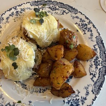 The Bloom Lounge - Italian eggs Benedict $18 - Breakfast & Brunch Near Me - Plano, Texas