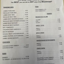 Dee's Bar-B-Que - menu