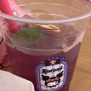 Hello Kitty And Friends Cafe - Kuromi lavender tea - Themed Cafes Near Me - Universal City, California Hello Kitty And Friends Cafe - Kuromi lavender tea - Themed Cafes Near Me - Universal City, California