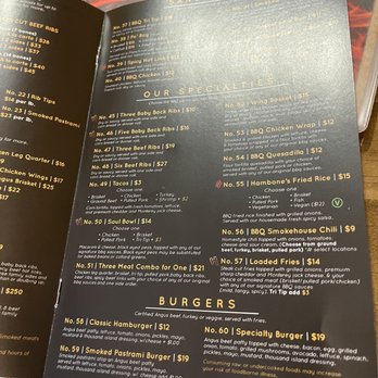 Hambone's BBQ Smokehouse - Sandwiches section - Barbeque Near Me - Bellflower, California