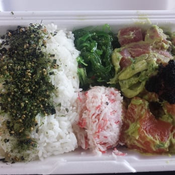 Poke District - Ahi tuna with salmon - Seafood Near Me - Orange, California