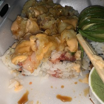 Toshi 1.0 - Tornado roll, spicy tuna with other amazing fillings topped w shrimp tempura - Japanese Near Me - Atascadero, California Toshi 1.0 - Tornado roll, spicy tuna with other amazing fillings topped w shrimp tempura - Japanese Near Me - Atascadero, California