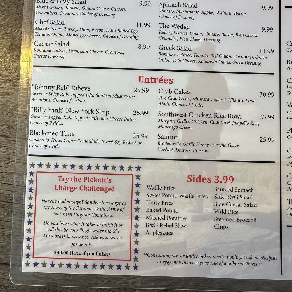 Blue & Gray Bar & Grill - Menu - Sports Bars Near Me - Gettysburg, Pennsylvania Blue & Gray Bar & Grill - Menu - Sports Bars Near Me - Gettysburg, Pennsylvania