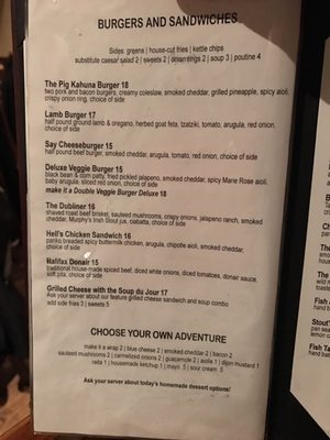 Menu photo 2 Stout Irish Pub Toronto, ON