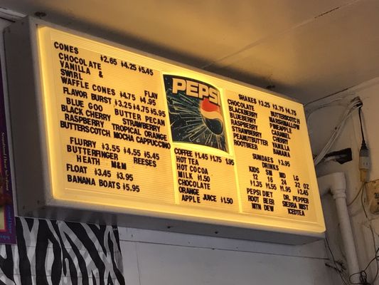 Menu photo 8 East Wind Drive-In Cascade Locks, OR
