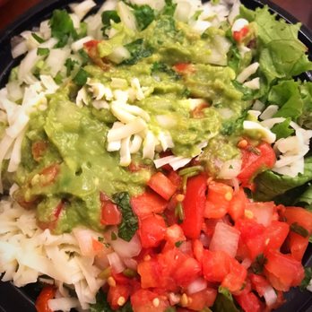 Salsa Fresh - Build Your Own Bowl with chicken, pico, guac and cheese - really good and so much food! - Mexican Near Me - Raleigh, North Carolina
