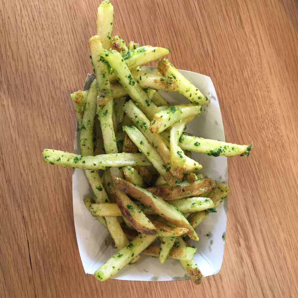 Gott's Roadside - When they say garlic fries they mean GARLIC fries. Not one of my favs cause not Crispy, but for garlic lover this is a treat! - American Near Me - Greenbrae, California Gott's Roadside - When they say garlic fries they mean GARLIC fries. Not one of my favs cause not Crispy, but for garlic lover this is a treat! - American Near Me - Greenbrae, California