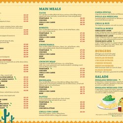 Elpaso Mexican TakeAway - Official Menue